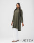 Flowy Knee-Length Polyester Top 59923